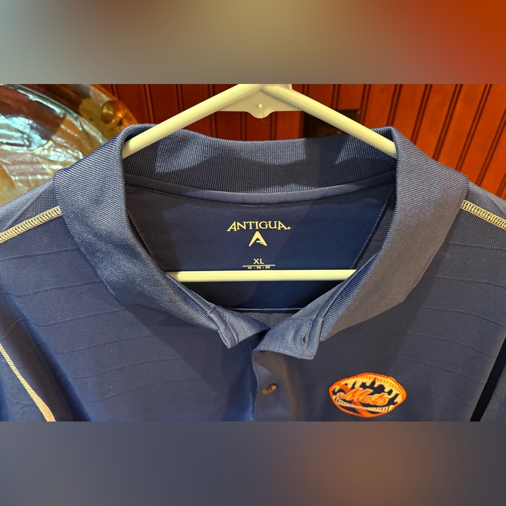 New York Mets men’s athletic polo. Sharp blue with logo on chest.‎ XL - Picture 5 of 6